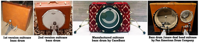 Suitcase bass drums